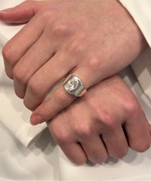 【blatto 925silver】925シルバー デザイン リング フリーサイズ / blat-ring-DZ153-DZ147-13g