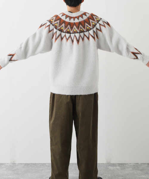 JOURNAL STANDARD J.S HOMESTEAD(ジャーナルスタンダードホームステッド)の「【J.S.Homestead】BRUSHED NORDIC LOPI KNIT(ニット/セーター・メンズ・チャコールグレー/ネイビー・MEDIUM/LARGE)」の14枚目の写真