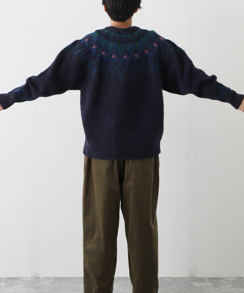 JOURNAL STANDARD J.S HOMESTEAD(ジャーナルスタンダードホームステッド)の「【J.S.Homestead】BRUSHED NORDIC LOPI KNIT(ニット/セーター・メンズ・チャコールグレー/ネイビー・MEDIUM/LARGE)」の16枚目の写真