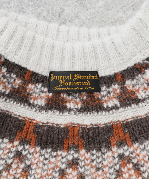 JOURNAL STANDARD J.S HOMESTEAD(ジャーナルスタンダードホームステッド)の「【J.S.Homestead】BRUSHED NORDIC LOPI KNIT(ニット/セーター・メンズ・チャコールグレー/ネイビー・MEDIUM/LARGE)」の18枚目の写真