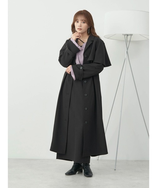 earth music&ecology（アースミュージックアンドエコロジー）の「ラッフルスリーブショートブラウス（シャツ/ブラウス・レディース・オフホワイト/ブラック/パープル・FREE）」の21枚目の写真