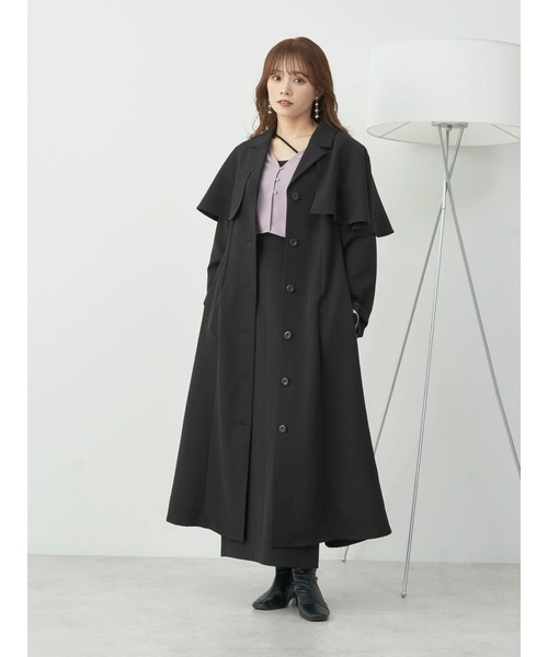 earth music&ecology（アースミュージックアンドエコロジー）の「ラッフルスリーブショートブラウス（シャツ/ブラウス・レディース・オフホワイト/ブラック/パープル・FREE）」の22枚目の写真