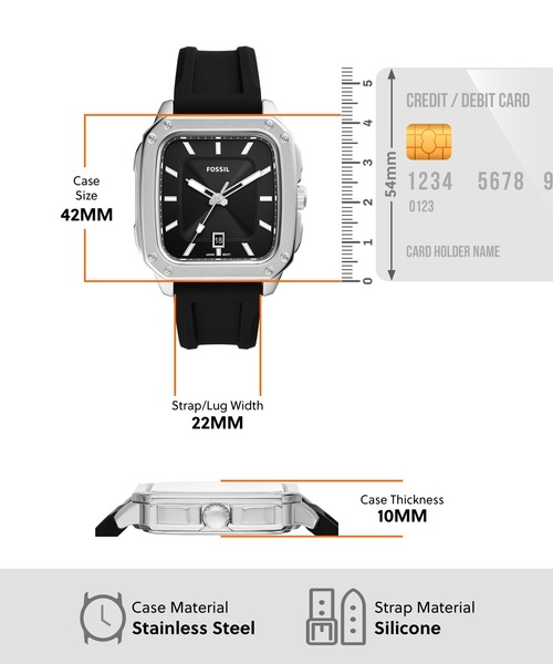 FOSSIL（フォッシル）の「INSCRIPTION FS5980（アナログ腕時計・メンズ・ブラック・FREE）」の3枚目の写真