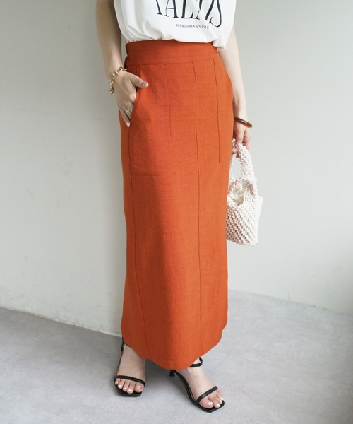 DISCOAT（ディスコート）の「テックリネンナロースカート（スカート