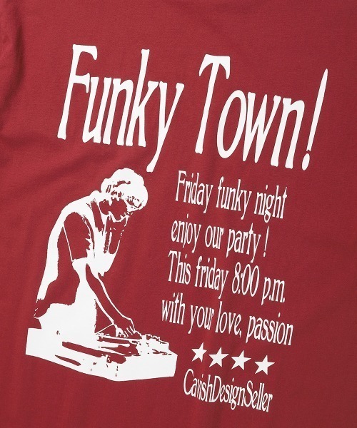 A'GEM/9 × .kom『CAVISH/カビシ』FUNKY TOWN SS ティーシャツ
