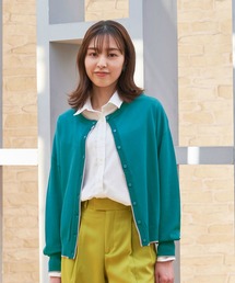 Pitta Re:) | 配色クルー ニットカーディガン(カーディガン/ボレロ)