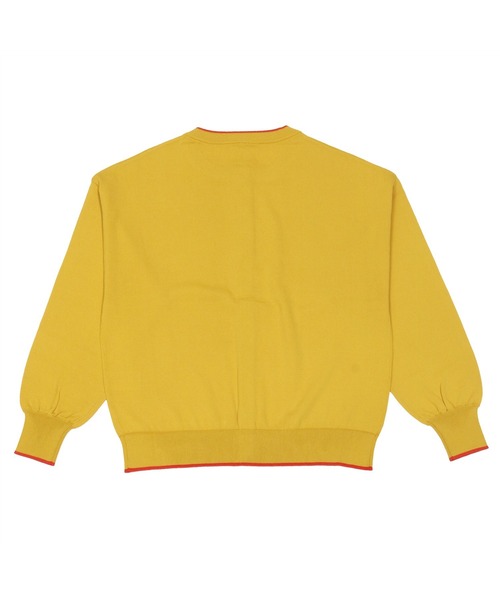 Pitta Re:)（ピッタリ）の「配色クルー ニットカーディガン（カーディガン/ボレロ・レディース・イエロー/ダークグリーン/ダークオレンジ/グレイッシュベージュ/ブラック・M/L）」の9枚目の写真