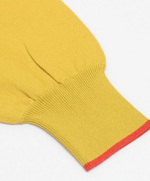 Pitta Re:)（ピッタリ）の「配色クルー ニットカーディガン（カーディガン/ボレロ・レディース・イエロー/ダークグリーン/ダークオレンジ/グレイッシュベージュ/ブラック・M/L）」の11枚目の写真