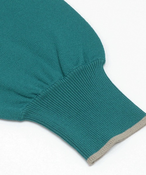 Pitta Re:)（ピッタリ）の「配色クルー ニットカーディガン（カーディガン/ボレロ・レディース・イエロー/ダークグリーン/ダークオレンジ/グレイッシュベージュ/ブラック・M/L）」の17枚目の写真