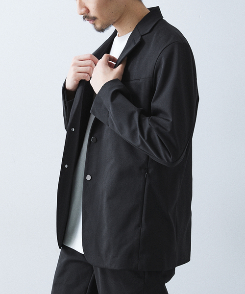 極美品　ニューバランス　テーラードジャケット　Met24 L ブラック　ロゴ New Balance / ニューバランス】 MET24 SINGLE JACKET