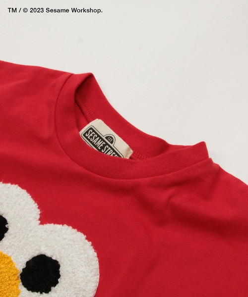 JAM & LINK(ジャムアンドリンク)の「セサミストリート 半袖Tシャツ(Tシャツ/カットソー・キッズ・ブルー/オレンジ系/レッド/ホワイト・100cm/130cm/90cm/110cm/120cm/80cm)」の10枚目の写真