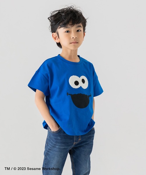 JAM & LINK(ジャムアンドリンク)の「セサミストリート 半袖Tシャツ(Tシャツ/カットソー・キッズ・ブルー/オレンジ系/レッド/ホワイト・100cm/130cm/90cm/110cm/120cm/80cm)」の20枚目の写真