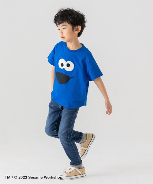 JAM & LINK(ジャムアンドリンク)の「セサミストリート 半袖Tシャツ(Tシャツ/カットソー・キッズ・ブルー/オレンジ系/レッド/ホワイト・100cm/130cm/90cm/110cm/120cm/80cm)」の21枚目の写真