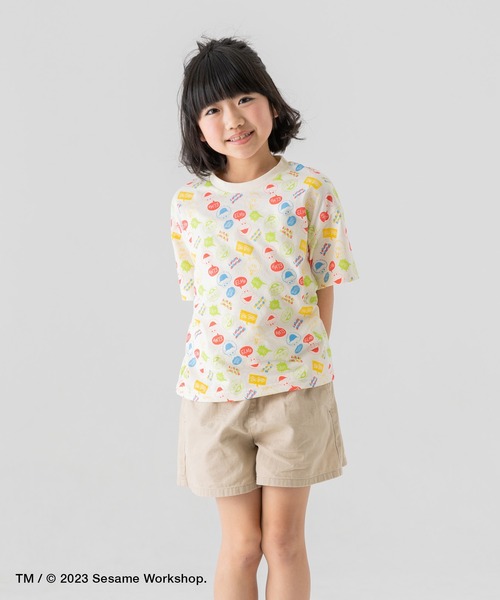 JAM & LINK(ジャムアンドリンク)の「セサミストリート 半袖Tシャツ(Tシャツ/カットソー・キッズ・ブルー/オレンジ系/レッド/ホワイト・100cm/130cm/90cm/110cm/120cm/80cm)」の16枚目の写真