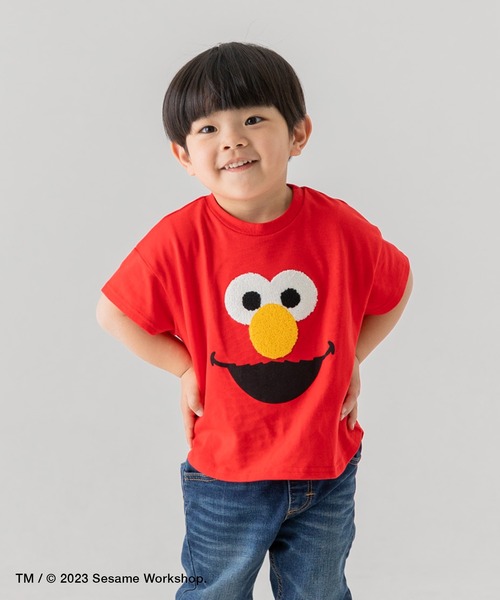 JAM & LINK(ジャムアンドリンク)の「セサミストリート 半袖Tシャツ(Tシャツ/カットソー・キッズ・ブルー/オレンジ系/レッド/ホワイト・100cm/130cm/90cm/110cm/120cm/80cm)」の18枚目の写真