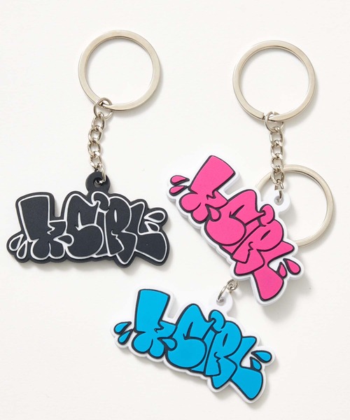 X-girl（エックスガール）の「GRAFFITI RUBBER KEY CHARM（キーホルダー・レディース・ブラック/ライトブルー/ピンク・ONE SIZE）」の5枚目の写真