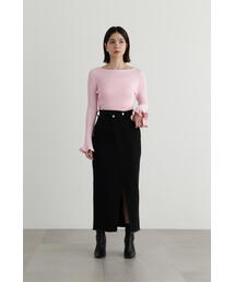 JILL STUART（ジルスチュアート）の「◇ヘビーオンススリットデニム 