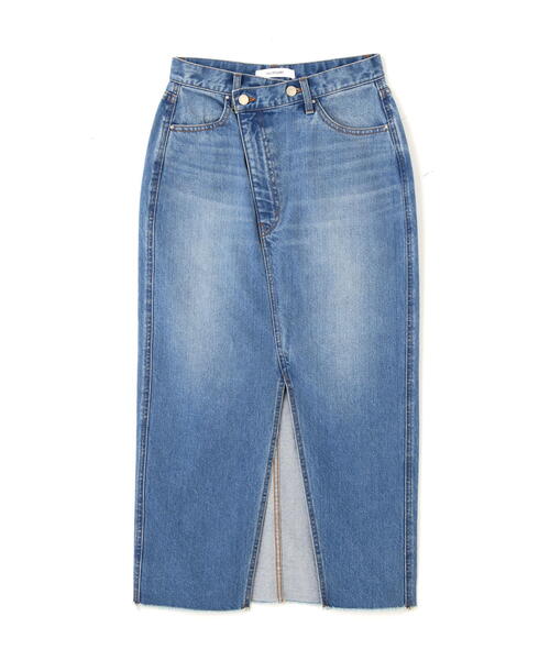 JILL STUART（ジルスチュアート）の「◆ヘビーオンススリットデニムスカート（デニムスカート・レディース・ブラック/ホワイト/ブルー・0/2）」の6枚目の写真