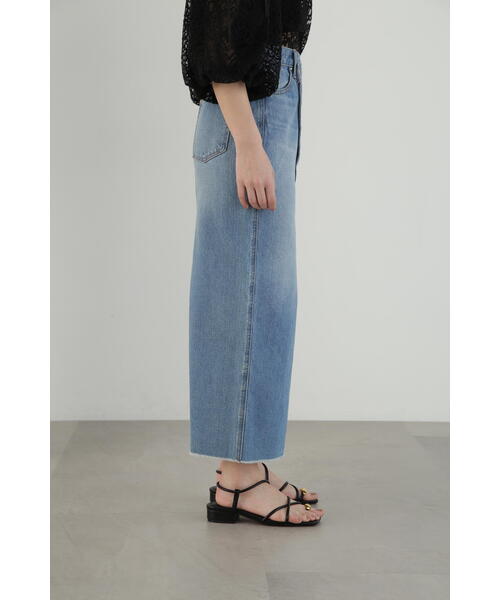 JILL STUART（ジルスチュアート）の「◆ヘビーオンススリットデニムスカート（デニムスカート・レディース・ブラック/ホワイト/ブルー・0/2）」の9枚目の写真