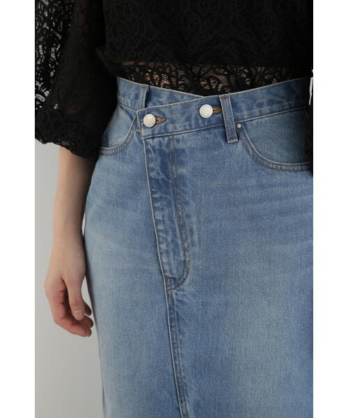 JILL STUART（ジルスチュアート）の「◆ヘビーオンススリットデニムスカート（デニムスカート・レディース・ブラック/ホワイト/ブルー・0/2）」の14枚目の写真