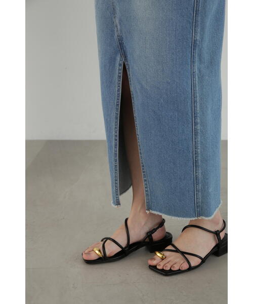 JILL STUART（ジルスチュアート）の「◆ヘビーオンススリットデニムスカート（デニムスカート・レディース・ブラック/ホワイト/ブルー・0/2）」の16枚目の写真