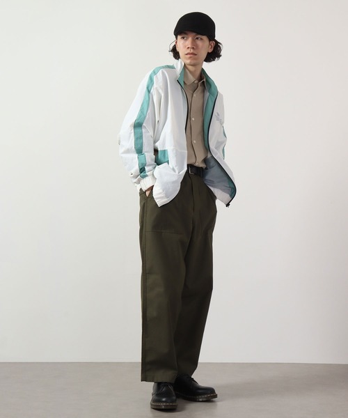 LONSDALE(ロンズデール)の「LONSDALE 裏メッシュ ナイロン ワッシャー ジャンパー ボリュームスリーブ トラックジャケット(ナイロンジャケット・メンズ・グレー/オフホワイト/ブラック・M/L/LL)」の12枚目の写真