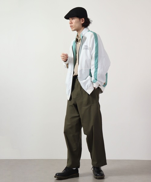 LONSDALE(ロンズデール)の「LONSDALE 裏メッシュ ナイロン ワッシャー ジャンパー ボリュームスリーブ トラックジャケット(ナイロンジャケット・メンズ・グレー/オフホワイト/ブラック・M/L/LL)」の13枚目の写真