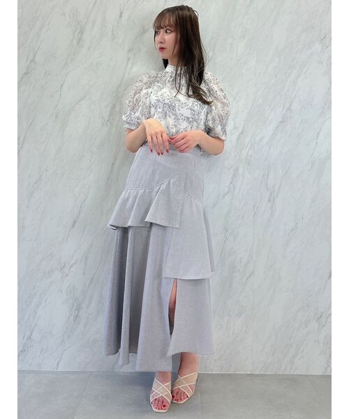 「dazzlin」 半袖ブラウス FREE グレー レディース dazzlin 「dazzlin」 半袖ブラウス FREE グレー レディース