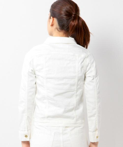 Jewel Changes(ジュエルチェンジズ)の「JCT C/PU DNM G-JK 2 / Gジャン / デニムジャケット(デニムジャケット・レディース・ホワイト/ライトブルー・38/36)」の12枚目の写真