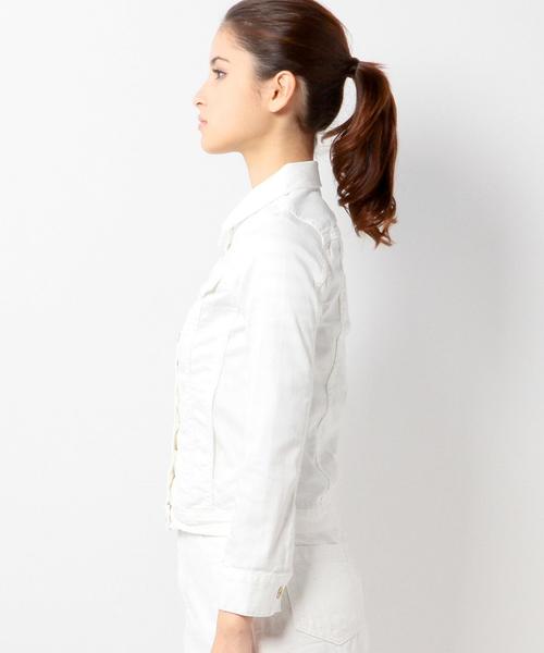 Jewel Changes(ジュエルチェンジズ)の「JCT C/PU DNM G-JK 2 / Gジャン / デニムジャケット(デニムジャケット・レディース・ホワイト/ライトブルー・38/36)」の14枚目の写真