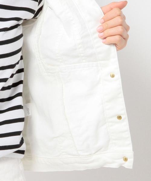 Jewel Changes(ジュエルチェンジズ)の「JCT C/PU DNM G-JK 2 / Gジャン / デニムジャケット(デニムジャケット・レディース・ホワイト/ライトブルー・38/36)」の3枚目の写真