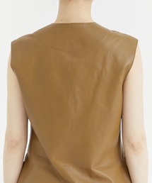 INSCRIRE ベスト　アンスクリア　レザーベスト　エプロン INSCRIRE/アンスクリア】Sheep Leather Gilet/シープレザージレ