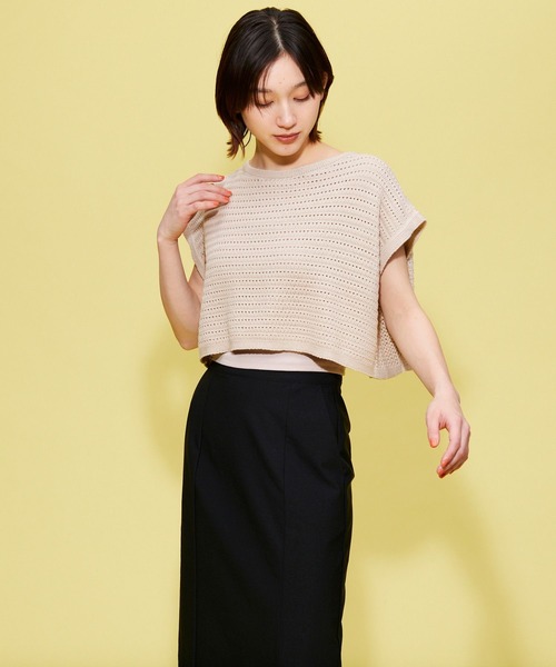FOREVER 21(フォーエバー トゥエンティーワン)の「【BASIC】メッシュニットベスト(ベスト・レディース・ホワイト/ベージュ・FREE)」の2枚目の写真