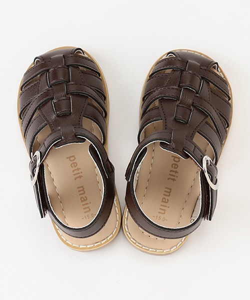 petit main（プティマイン）の「フェイクレザーサンダル（スニーカー・キッズ・ブラック/アイボリー/ダークブラウン・17cm/16cm/14cm/15cm/13cm）」の12枚目の写真
