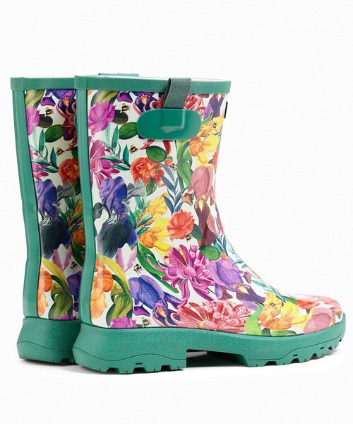 AIGLE（エーグル）の「アリア プリント ラバーブーツ（レインシューズ・レディース・ネイビー/グリーン/ダークブルー・36/37/39/38/35/40/41）」の5枚目の写真