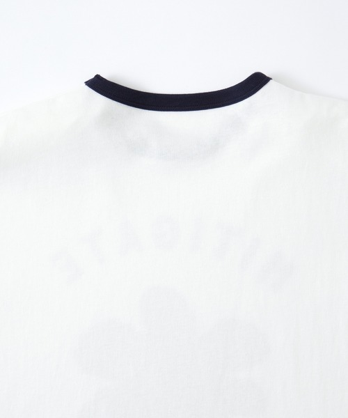 MONO-MART LADY'S(モノマートレディース)の「ヴィンテージライクフラワープリントリンガーTシャツ(Tシャツ/カットソー・レディース・ネイビー/ブラウン/ネイビー系/ワイン系/チャコールグレー/ネイビー系1/ワイン系1/グレー系1/ネイビー系2・FREE)」の17枚目の写真