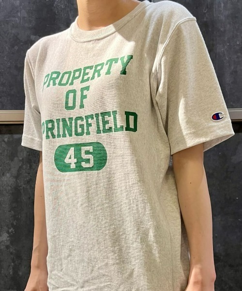 Champion(チャンピオン)の「【Champion】リバースウィーブカレッジT(Tシャツ/カットソー・メンズ・キナリ/ブラック/ホワイト・L/XL/M)」の3枚目の写真