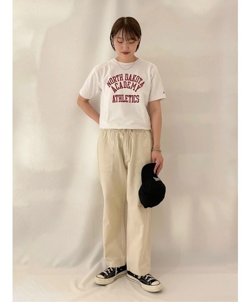 Champion(チャンピオン)の「【Champion】リバースウィーブカレッジT(Tシャツ/カットソー・メンズ・キナリ/ブラック/ホワイト・L/XL/M)」の19枚目の写真