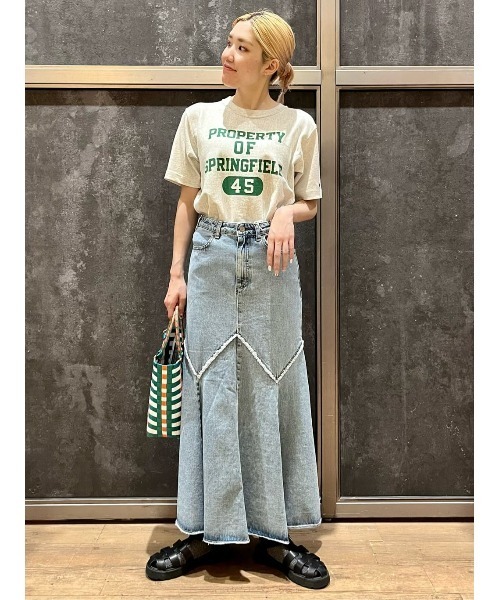 Champion(チャンピオン)の「【Champion】リバースウィーブカレッジT(Tシャツ/カットソー・メンズ・キナリ/ブラック/ホワイト・L/XL/M)」の4枚目の写真