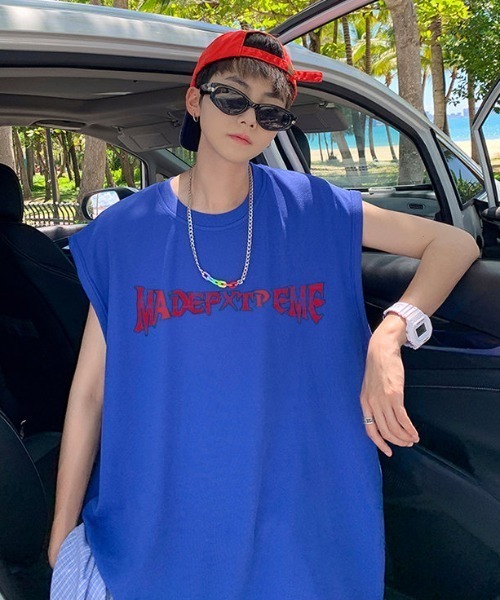 バックプリントノースリーブ（タンクトップ）｜MGV（エムジーヴィー