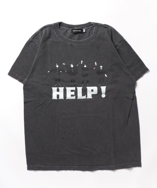 GOOD ROCK SPEED(グッドロックスピード)の「【GOOD ROCK SPEED】26BTL003W ”THE BEATLES” HELP Tシャツ/ビートルズ(Tシャツ/カットソー・メンズ・ブラック・M/L/XL)」の1枚目の写真