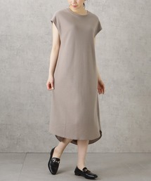 UNDERWRAPS アンダーラップス ワッフルロングTシャツワンピース