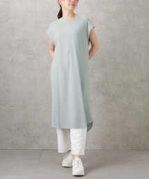 UNDERWRAPS アンダーラップス ワッフルロングTシャツワンピース