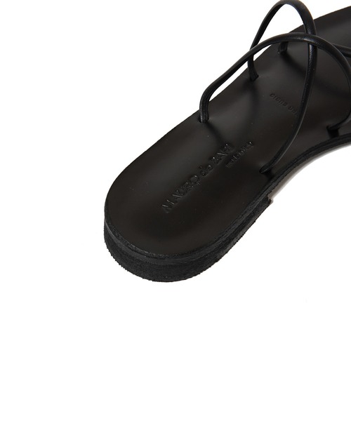 MAURO de BARI（マウロディバリ）の「MAURO de BARI TUBE SANDAL A26（サンダル・レディース・ブラック/ブラウン・37/38/36）」の4枚目の写真