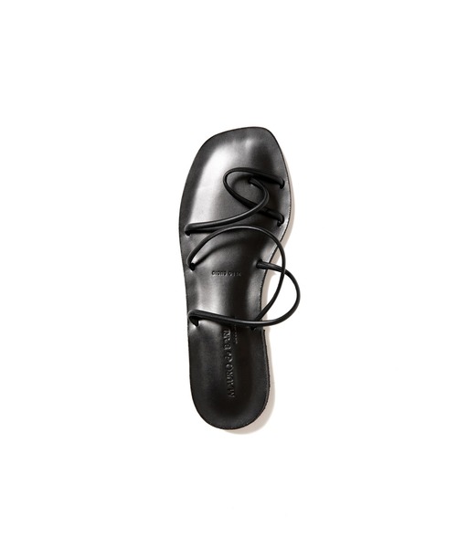 MAURO de BARI（マウロディバリ）の「MAURO de BARI TUBE SANDAL A26（サンダル・レディース・ブラック/ブラウン・37/38/36）」の5枚目の写真