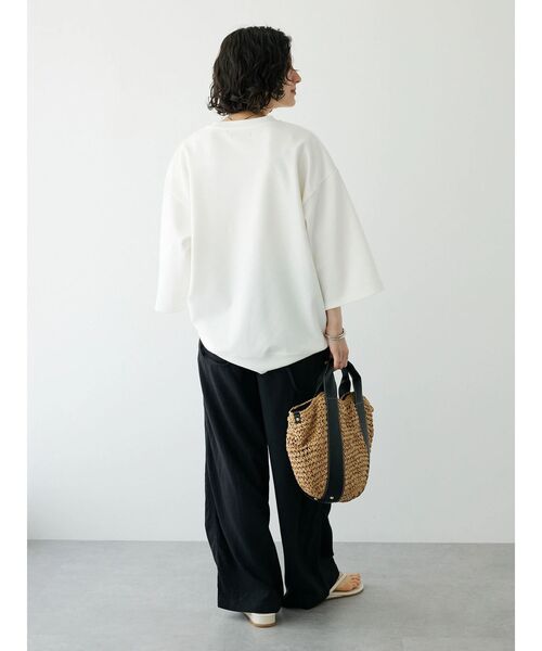 CRAFT STANDARD BOUTIQUE（クラフトスタンダードブティック）の「麻混2WAYサロペットパンツ（その他パンツ・レディース・ブラック・S/M/L）」の7枚目の写真