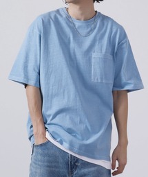 Toucan Surfing 天竺 顔料染め ポケット付き Tシャツ