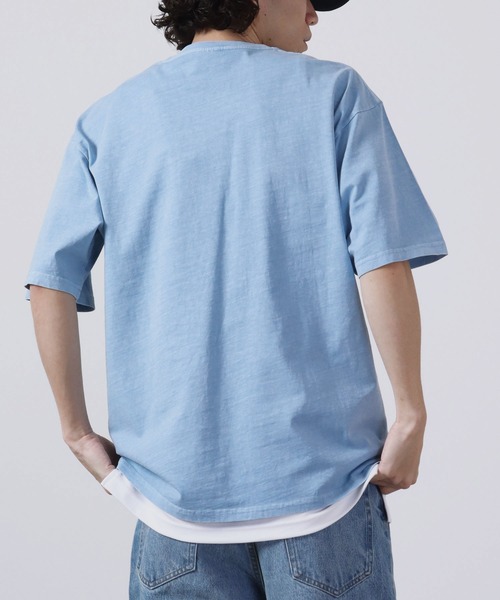 Toucan Surfing(トゥーカンサーフィン)の「Toucan Surfing 天竺 顔料染め ポケット付き Tシャツ(Tシャツ/カットソー・メンズ・ブラウン/サックスブルー/ブラック/オフホワイト・M/L/LL)」の19枚目の写真