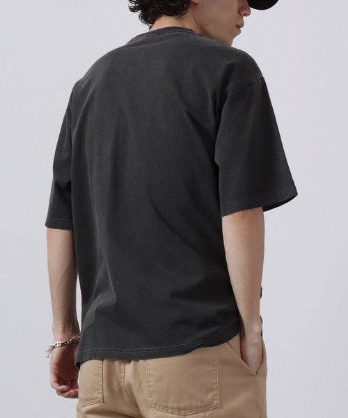 Toucan Surfing(トゥーカンサーフィン)の「Toucan Surfing 天竺 顔料染め ポケット付き Tシャツ(Tシャツ/カットソー・メンズ・ブラウン/サックスブルー/ブラック/オフホワイト・M/L/LL)」の11枚目の写真