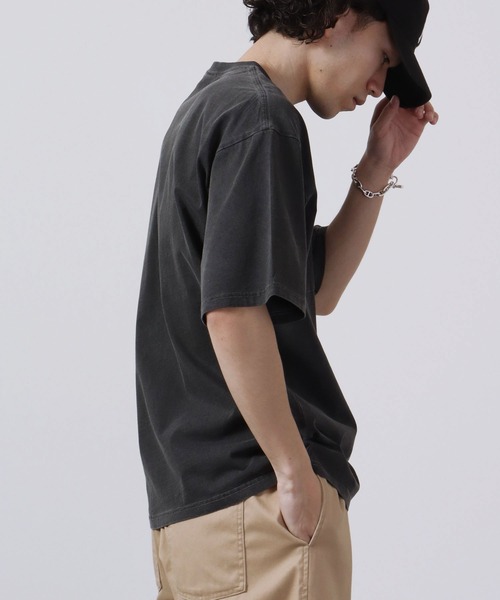 Toucan Surfing(トゥーカンサーフィン)の「Toucan Surfing 天竺 顔料染め ポケット付き Tシャツ(Tシャツ/カットソー・メンズ・ブラウン/サックスブルー/ブラック/オフホワイト・M/L/LL)」の10枚目の写真